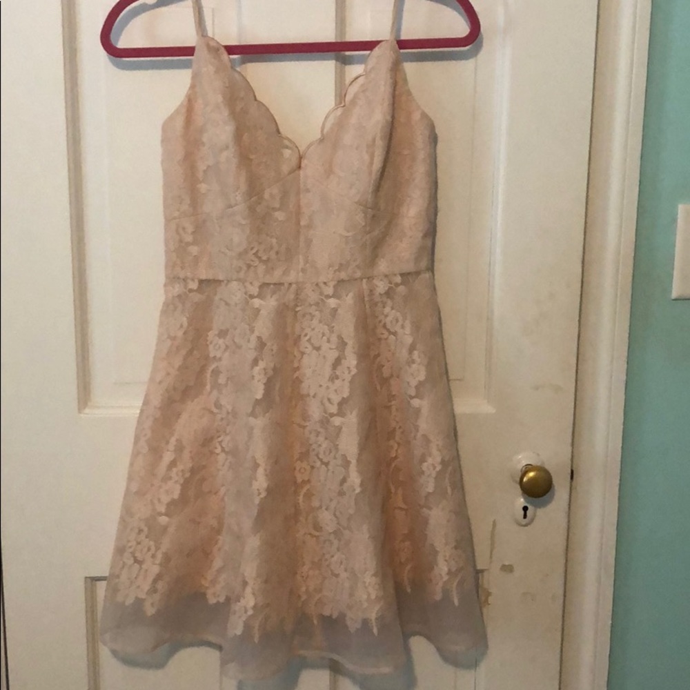 Light pink floral dress